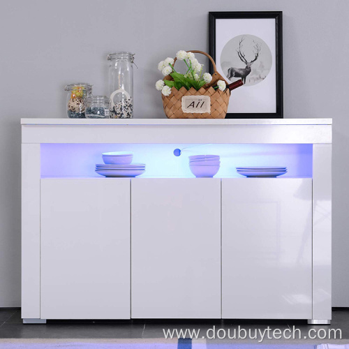 Gloss Sideboard Cabinet Tableware Storage